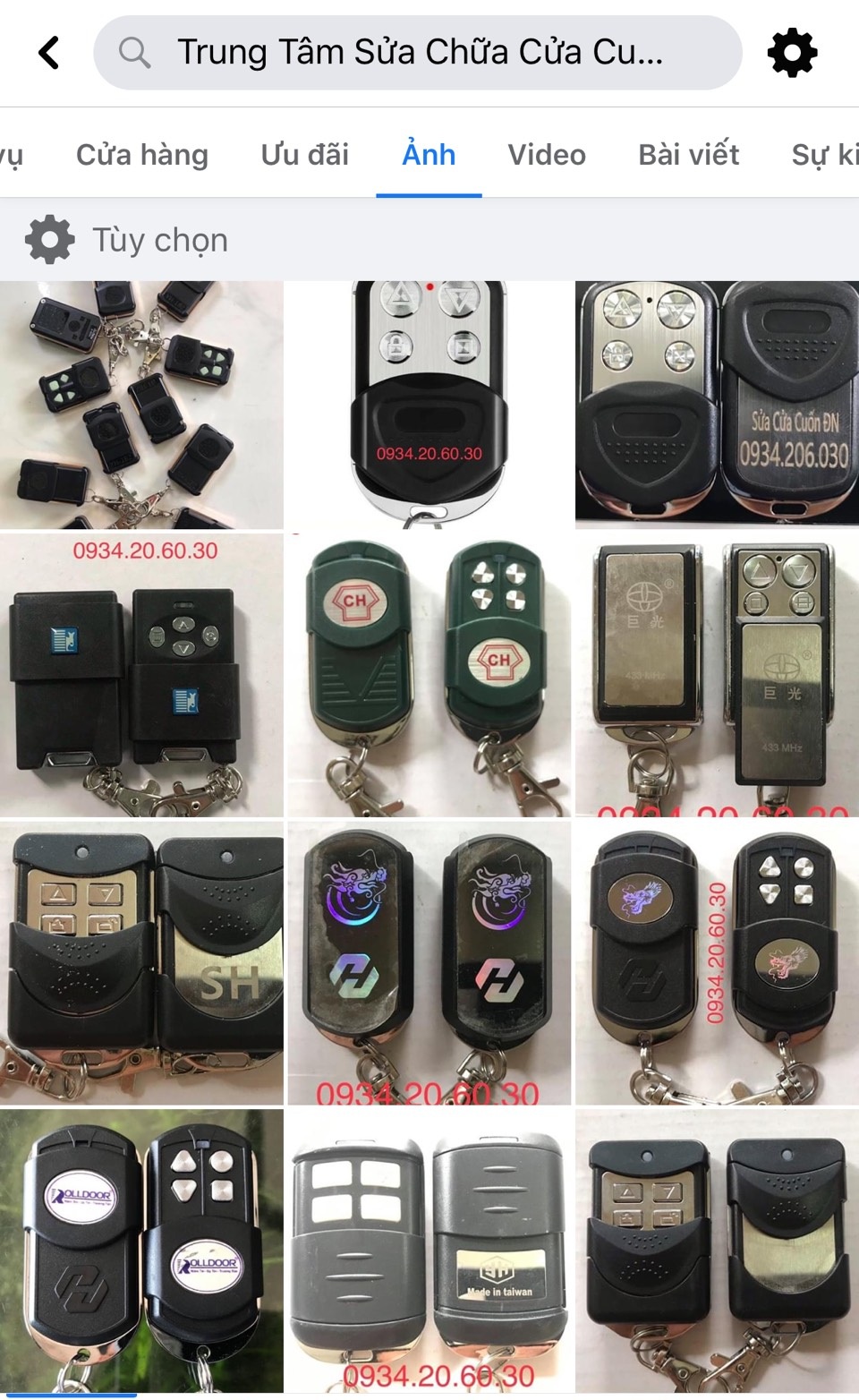 Remote cửa cuốn